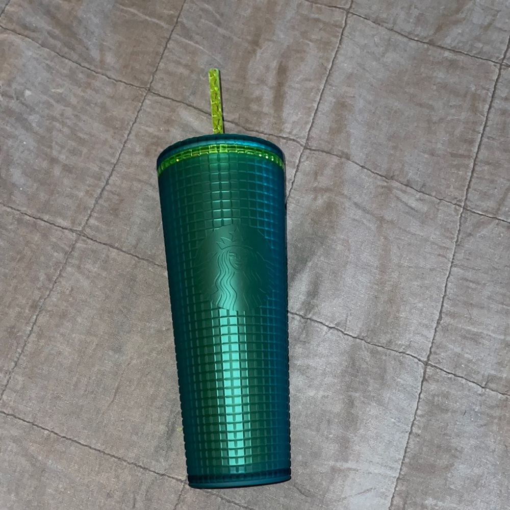 NEW Starbucks Green grid tumbler